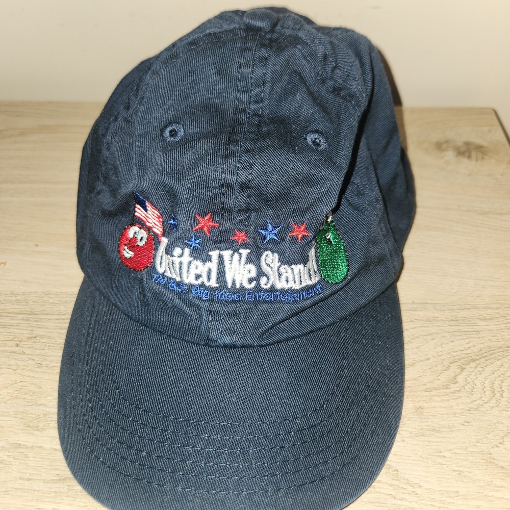 Vintage Veggie Tales‎ United We Stand Baseball Hat America Kids Y2K One Size